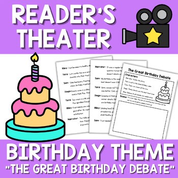 Readers Theater Script | Birthday Theme Skit Play | Small Groups Reading Fluency