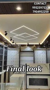 Mobile Showroom False Ceiling Makeover | #anfalseceiling #shorts