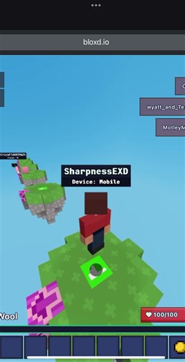 New bridge method? #bloxd #minecraft #newupdateinrobloxbedwars