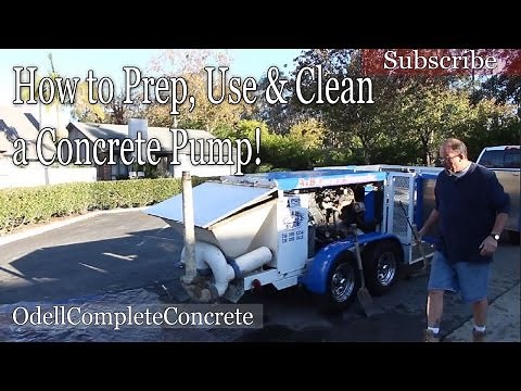 How to Prep, Use, and Clean a Concrete pump Basics