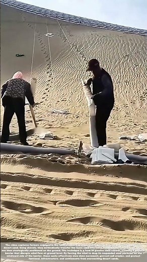 Bagging the Dunes: How Sand-Filled Sarrows Create a Barrier Against Desert Advance