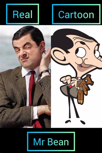 Mr. Bean Cartoon Characters in Real Life