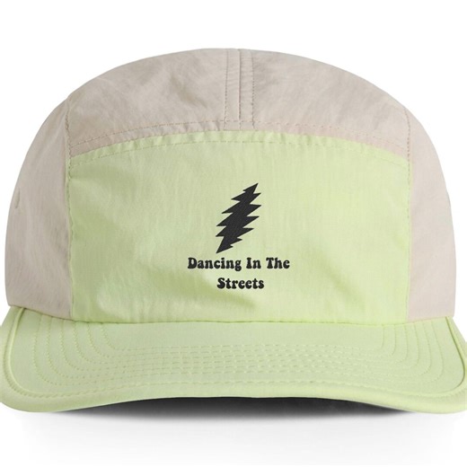 Grateful Dead Inspired Lightning Bolt Logo nylon cap | Two-Tone Finn Cap | Dancing In The Streets