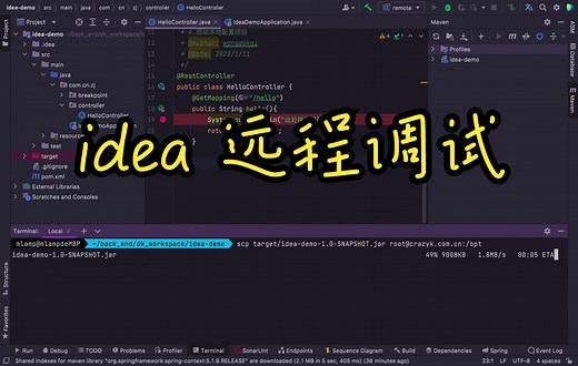 Idea远程代码调试