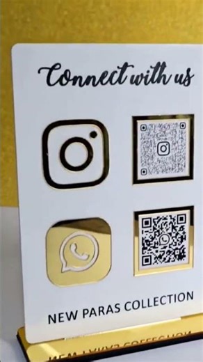 Custom QR Code Stand | Acrylic Stand | #ugamdesign #svmcraft #qrcodestand #smallbusiness #trending