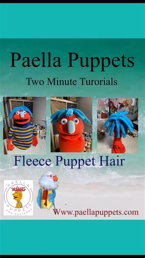 4.6K views · 58 reactions | 2 minute tutorial for fleece puppet hair. Pattern shared earlier on our page 殺 | Paella Puppets | Facebook