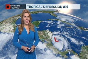 49K views · 186 reactions | Tropical Depression 16 forms in the Caribbean, getting to the Gulf of Mexico by the weekend. Florida impacts will greatly depend on strength of the Bermuda High. | Irene Sans | Facebook