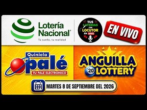NATIONAL LOTTERY DRAW NIGHT QUINIELA PALE Leidsa ANGUILA LIVE Tuesday, September 8, 2026
