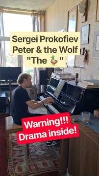 Prokofiev - Peter & the Wolf - The Duck #piano #prokofiev #peter #wolf #duck #drama #story #music