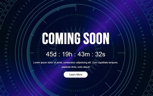 使用 CSS 和 JS 制作倒计时页面