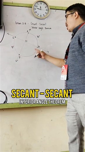 119 reactions · 15 shares | Secant -secant interior angle theorem #teacher #reels #math #circle #fblifestyle | Moises Carlos | Facebook
