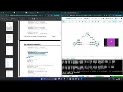 module 12: lab 12.1.2 - Implement BGP Path Manipulation