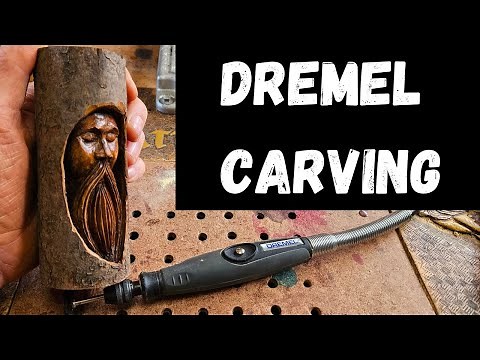 How To - Wood Spirit Carving with a Dremel 4000 - Kutzall