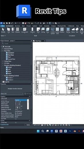 Revit Tips: Change Scale for Multiple Views at Once!