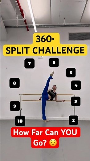 360 Split Challenge You HAVE to Try! (Click Challenge for Flexibility) #flexibility #stretch #shorts