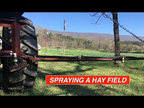 Spraying a Hay Field