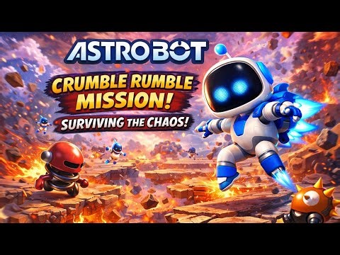 Astro Bot – Crumble Rumble 5 Mission | Surviving the Chaos!Description