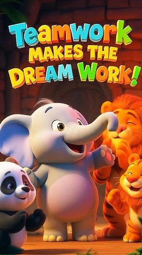 Elefun Plays Football | Fun Cartoon for Kids 🐘⚽ | 3D Animated Short