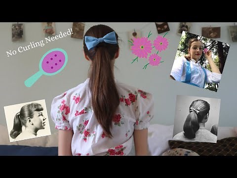 How To Do a 1950's Ponytail | Vintage Hair With No Curling Necessary