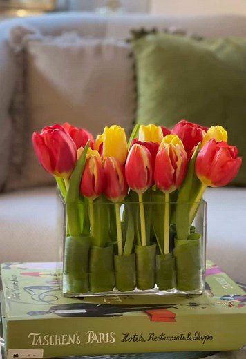 DIY Tulip Flower Arranging Ideas for Home Decor
