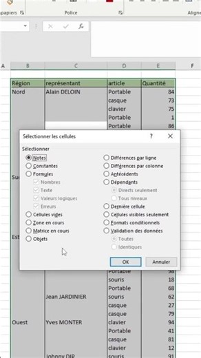 Remplir automatiquement les cellules vides d'un tableau dans Excel