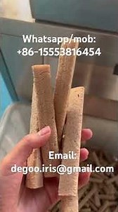 Core filled triangle bamboo snacks make extruder machinery/chocolate fill puff food line Jinan dg