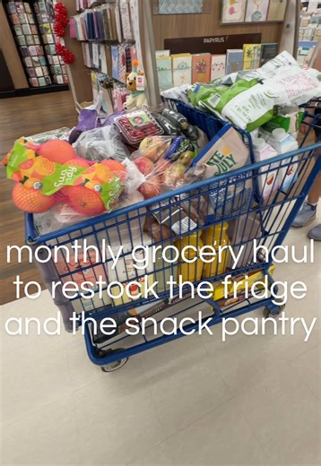 My monthly grocery shopping trip to restock the fridge, get some stuff for my new pantry and the snack pantry. Lately I've had a lot of my kids around so I've been making a little more than I've had to make the last couple months. So I'm trying to be more organized on planning meals. I'm gonna get my snack board going again and start sharing with you a lot more recipes. Back to the kitchen, I go #justthebells10 #groceryhaul #groceryshopping #monthlybudget #whatibought