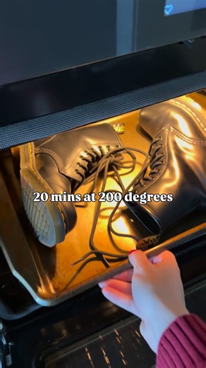 doc martens, jewelry, + clothes on Instagram: "everyone always asks how to break in doc martens, and one of the top replies i see is to put them in the oven. i always said it was bad and would damage the docs, but i figured i should try it out... i put them in the oven at 200F for 20 mins. after letting them cool down, i put them on like normal and wore them around the house with no problem. but when i wore them around town it was so painful! this definitely did not work, and it probably also re