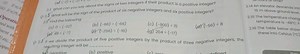2.3 What can you say about the signs of two integers if their p... | Filo