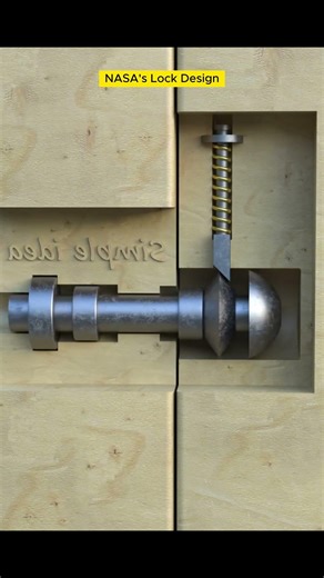 How NASA’s Lock Design Works: Zero-Gravity Precision 🤯🔥 #shorts