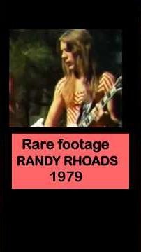 Randy Rhoads 1979 very rare footage