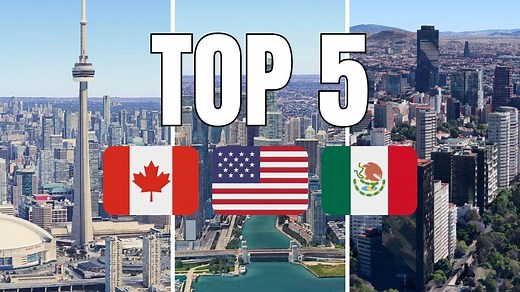 Top 5 Largest Cities in North America by Population and Size