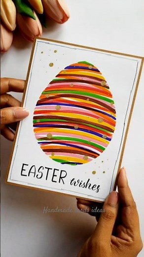 QUICK DIY EASTER CARD IDEA | Handmade Easter Card Ideas