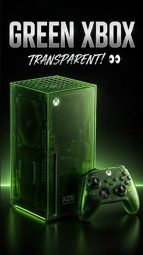 Xbox Made a TRANSPARENT Green Series X 👀