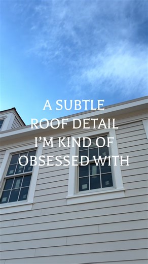 A subtle roof detail I was completely sold on. Yankee gutters were something our architect incorporated into the design, and once I understood they were popular since the 18th century, I was in. #customhome #newbuild #hamptonshome #interiordesign #classicdesign