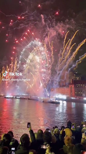 Breathtaking London Eye Fireworks Display