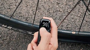 Fanttik X10 Ace Mini Bike Pump with Gauge, 120PSI Electric Tiny Bike Pump with Presta and Schrader Valve, Auto Stop, Fast Inflation for Road Bike