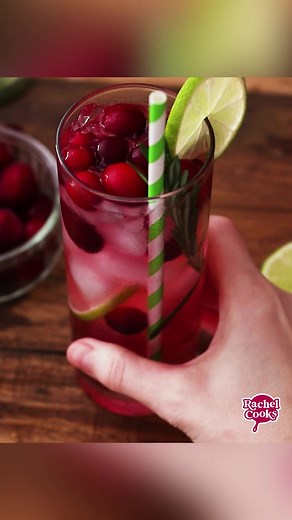 3K views · 67 reactions | ✅ https://www.rachelcooks.com/cranberry-gin-and-tonic/ Tart and refreshing, perfect for any season! | Rachel Cooks | Facebook