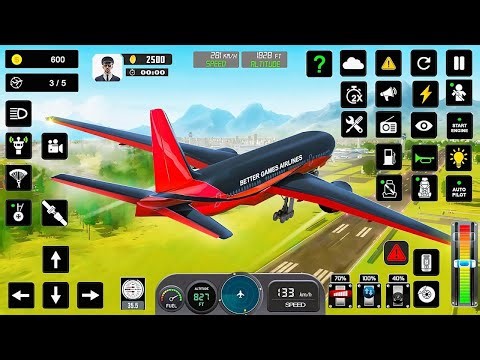 Flight Airplane City Pilot Simulator - Plane Boeing Emergency Landing - Android Gameplay