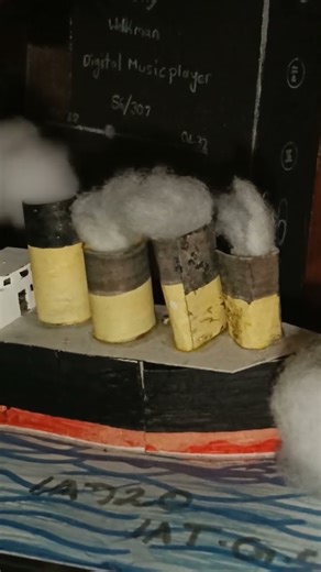 Titanic 🚢 miniature model #diycraftideas #shipmodel
