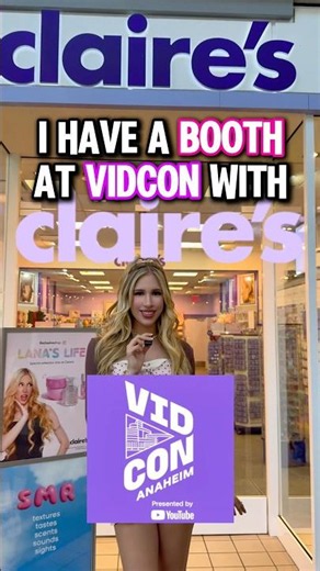 Come MEET ME At My “BOOTH” With CLAIRE’S At VIDCON!! #clairespartner @C‪@Claires‬