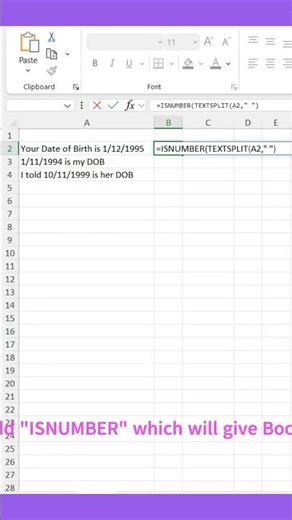 How to Extract Dates from Messy Data in Excel 📅 (1 Formula Trick | Excel 365) #excel