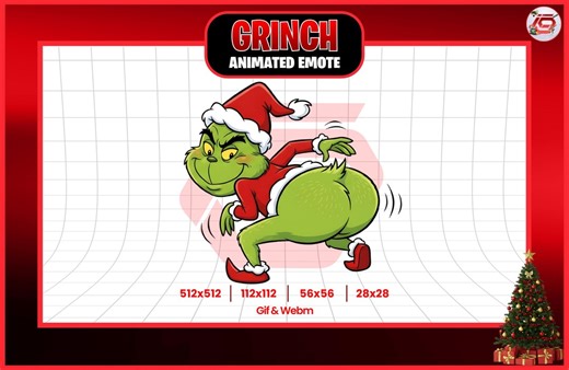 Animated Grinch Twerk Emote | Christmas | Twerking Holiday Emote for Twitch & Discord | Funny Xmas GIF - Etsy