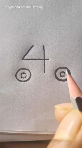 #car #draw #tricks #numbers | Rongdhonu Art and Drawing