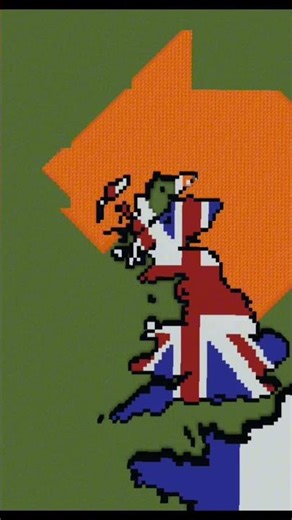 Medium Scale British Isles #geography #geomapping #map #minecraft #europe #shorts #timelapse