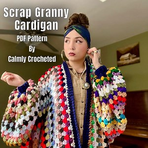 Scrap Granny Cardigan PDF Pattern - Etsy