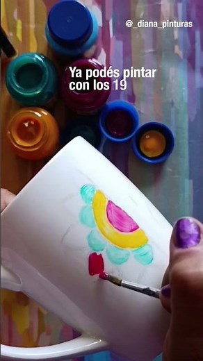 Tazas pintadas a mano #pinturaceramica #hornocasero #manualidades #diy
