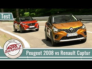 Peugeot 2008 1.2 Pure Tech 8AT versus Renault Captur 1.3 TCe 7EDC - TEST (Autožurnál TV)
