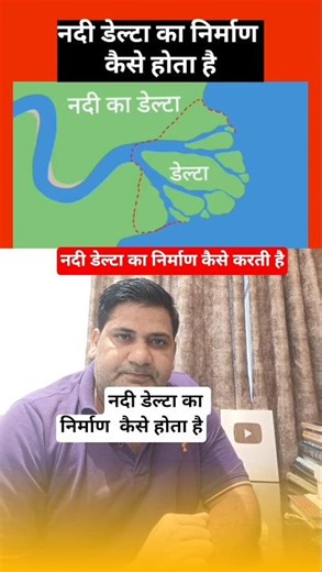 नदिया डेल्टा का निर्माण कैसे करती है | #shorts