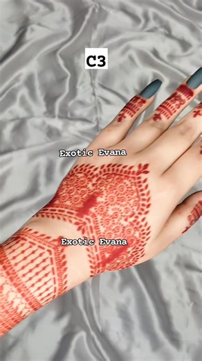 9.6K views · 28 reactions | Code- C3 Semi bridal premium sticker Available in stock #henna #exoticevana #mehedistickerdesign #injectionhenna #mehedi #hennaart #hennaartist #mehedidesign #fypシ゚ #mehedisticker | Exotic Evana | Facebook